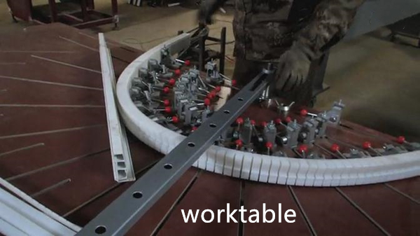 Worktable of PVC Window Bending Machine