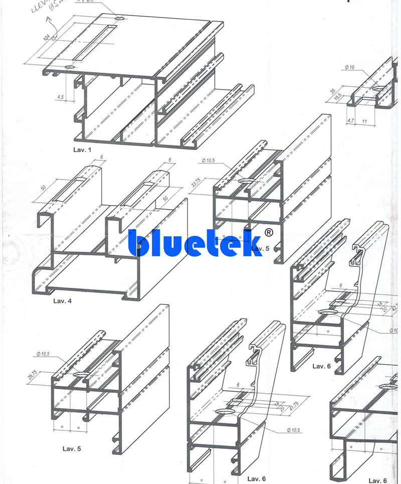Molds of Aluminium Window Punching Machine