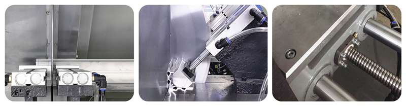 Details of Aluminium Window Corner Connector Cutting Machine