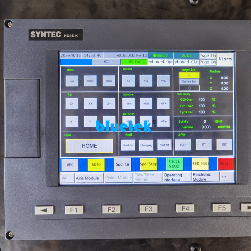 CNC system of CNC machine for aluminium windows