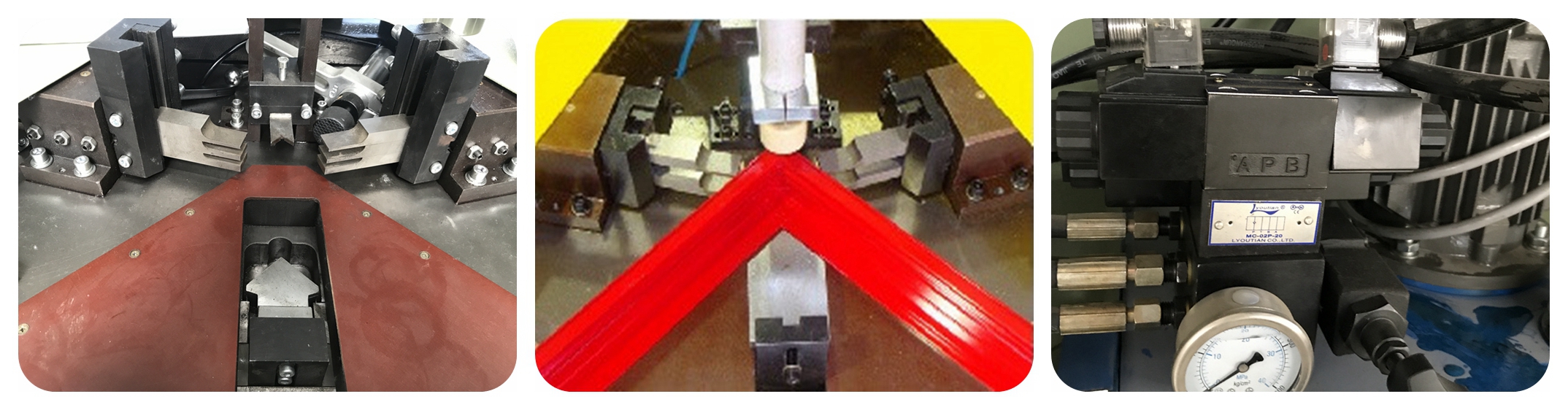 Details of Aluminium Window Corner Crimping Machine