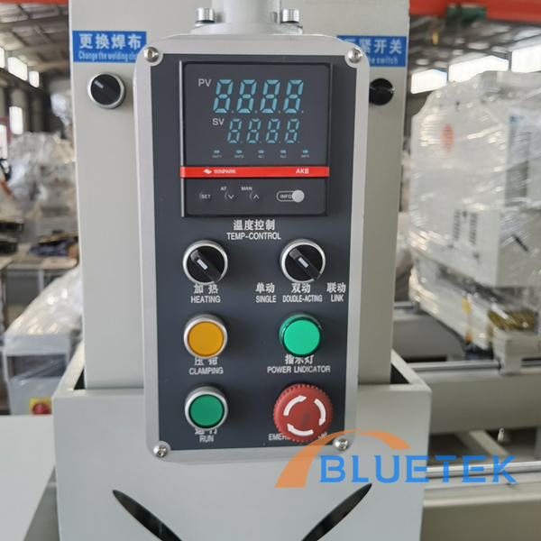 Control panel and buttons of Double Head Welding Machine