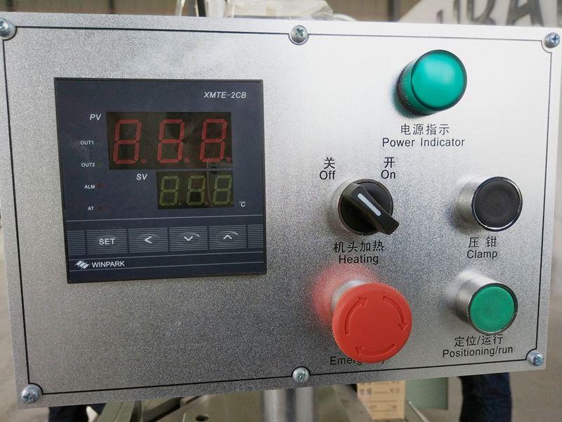 Control Panel and buttons of Single Head PVC Window Welding Machine