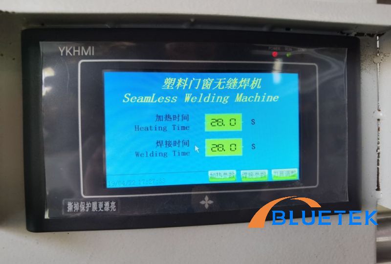 Touch Screen Of Single Head UPVC Seamless Welding Machine