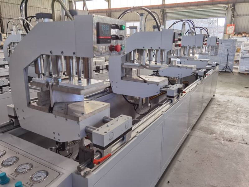 Real picture of PVC Window Four Head Welding Machine