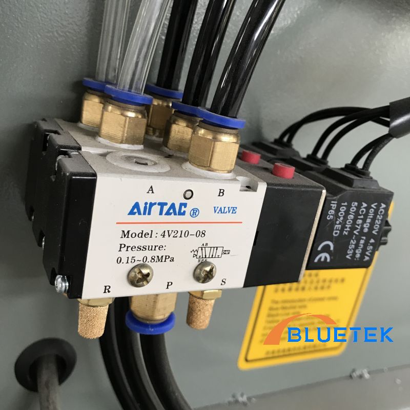 pneumatic components of UPVC window cutting machine