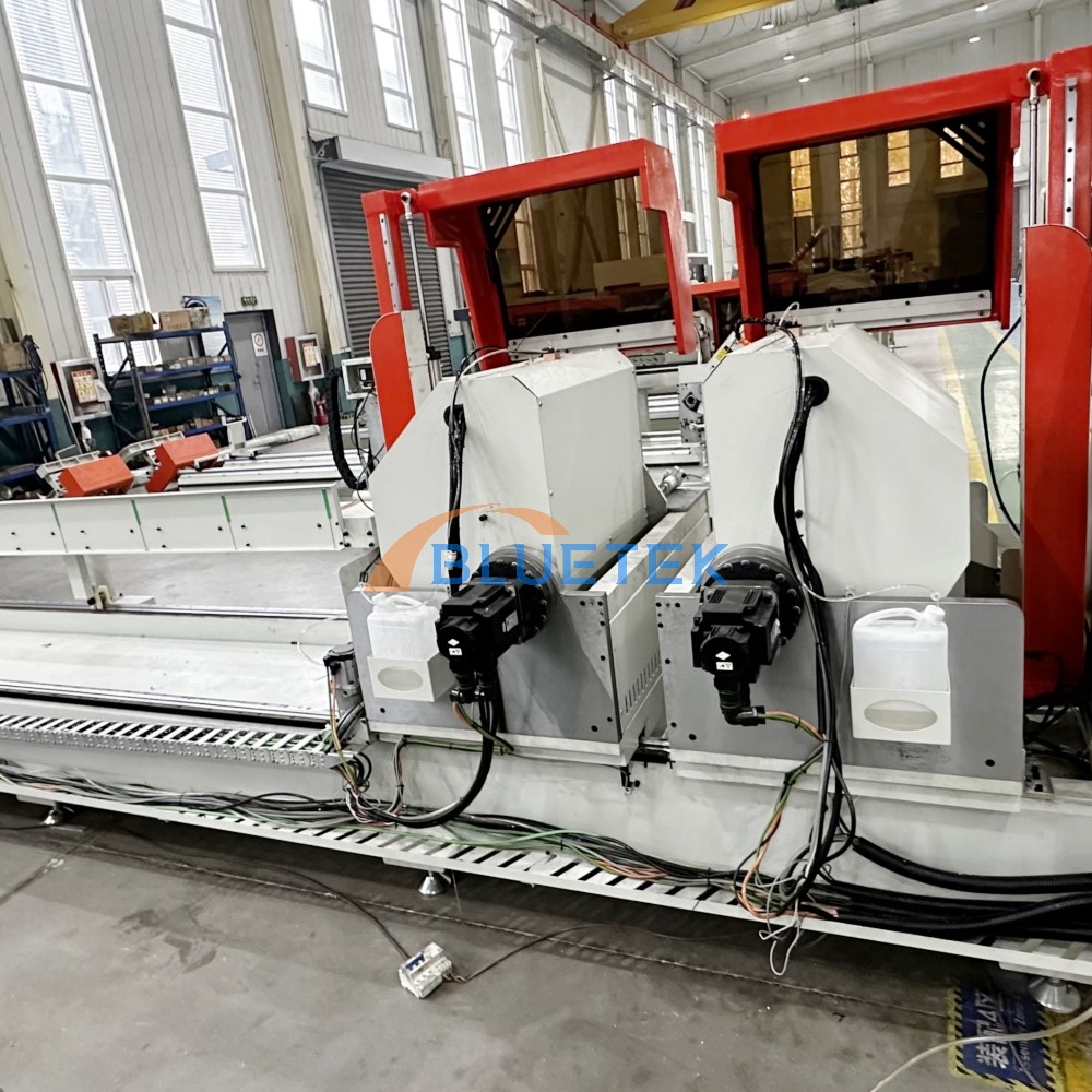 back view of Aluminum Curtain Wall Cutting Machine, Arbitrary Angle Cutting Saw