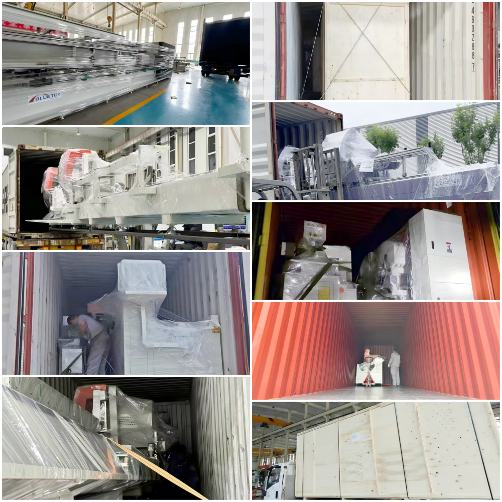 PACKING AND SHIPPING of PVC Window End Milling Machine